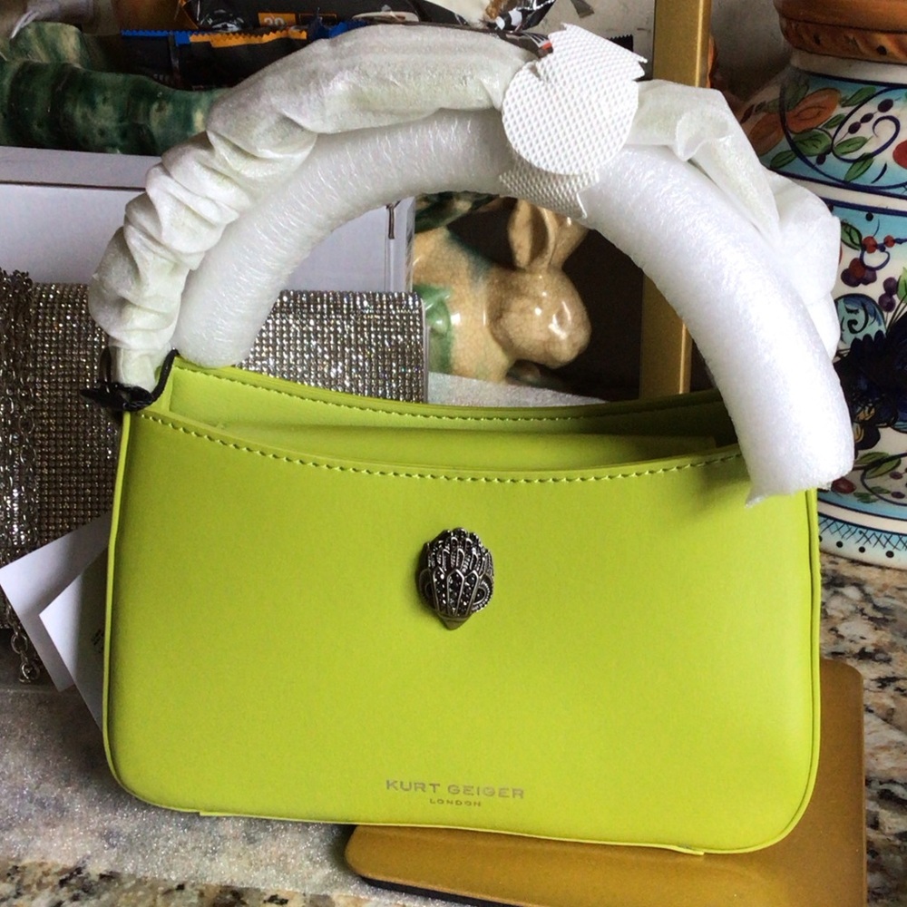 SOLD OUT NWT Kurt Geiger MINI BOND Shoulder Bag Lime Green